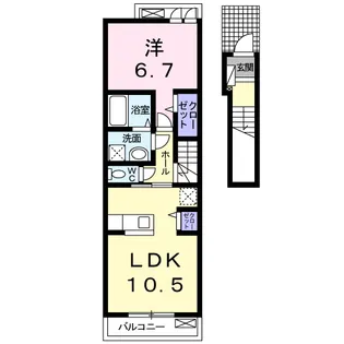 メゾン ボヌール【2階】の間取り