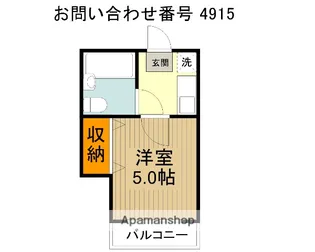 1Kの間取り画像