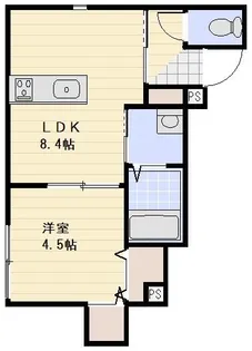 ラシーネ所沢【103号室号室】の間取り