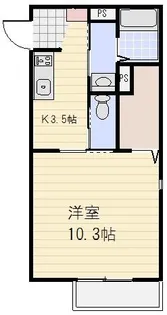 リジョイス【106号室号室】の間取り