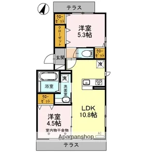 プーロ・テ・ヴェルデ【3階】の間取り