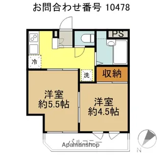 メゾンドマヤ【2階】の間取り