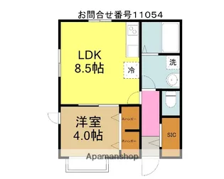 デュオ【1階】の間取り