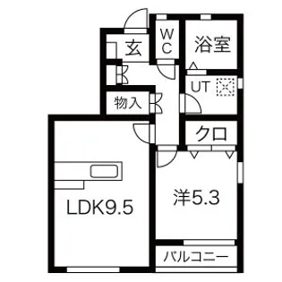 ポラリス E棟【1階】の間取り