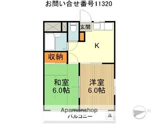 エクセレント友鶴【2階】の間取り