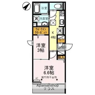 スリーカントリー【1階】の間取り