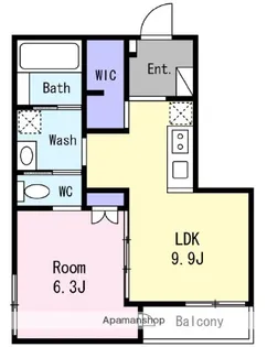 スカイウォーカー【4階】の間取り