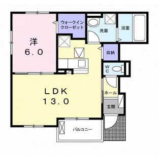 ラメール【1階】の間取り