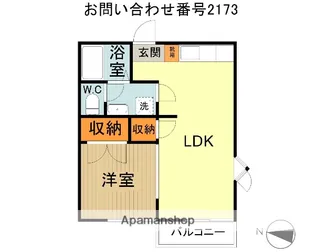 グランデュール小手指【2階】の間取り