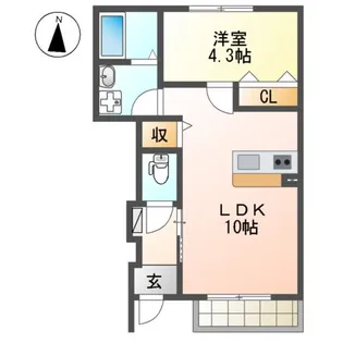 LULU LIVIN【1階】の間取り