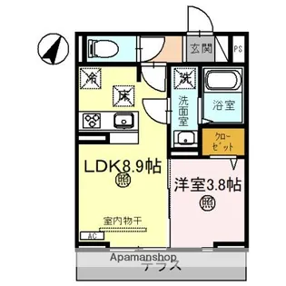 クエル【1階】の間取り