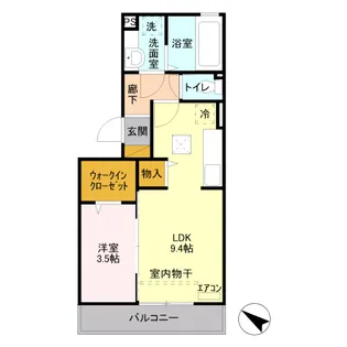 カーサリリオ【103号室】の間取り