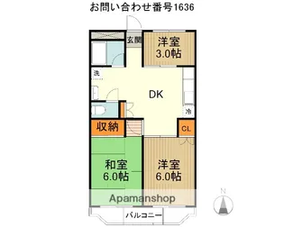 リナス所沢【3階】の間取り