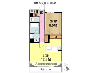 埼玉県所沢市小手指町1丁目【マンション】の間取り