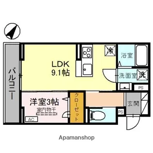 D−SERENO弥生【3階】の間取り