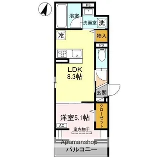 D−SERENO緑町【2階】の間取り