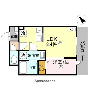 ルミナス所沢【2階】の間取り