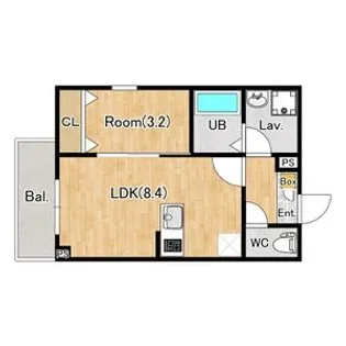 ジーメゾン所沢若狭【2階】の間取り