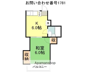 シャインヒルハイツ【2階】の間取り