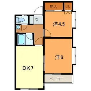 サンモール小手指【3階】の間取り