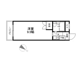 メゾン有楽町【1階】の間取り