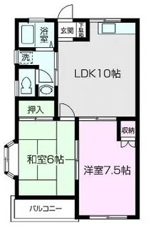 メゾンエリーテ【A201号室】の間取り