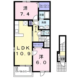 サンビームⅣ【2階】の間取り