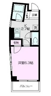 コーラル【202号室】の間取り