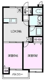 クノスペン A棟【105号室】の間取り