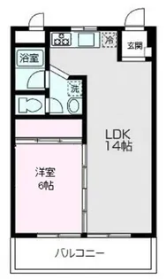 青葉台ハウス【604号室】の間取り