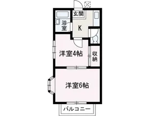 ジュネス朝霞台【207号室】の間取り