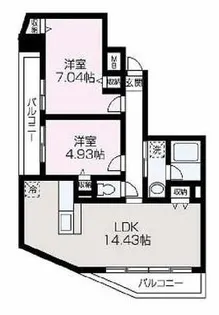 アイエステート【1202号室】の間取り