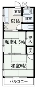 石山ハイツ【201号室】の間取り