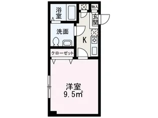 ドミール新座【202号室】の間取り