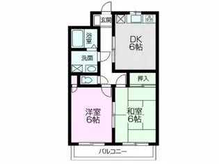 ハミエールキヨカメ【303号室】の間取り