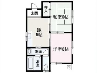 コーポ金子1【2a号室】の間取り