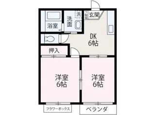 レジデンス和光【102号室】の間取り