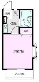 パレスハイツ朝霞【101号室】の間取り