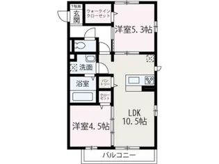 コルカ【201号室】の間取り