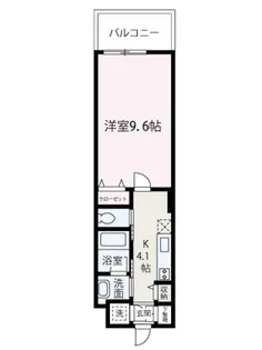 GIRASOL WAKOⅡ【207号室】の間取り