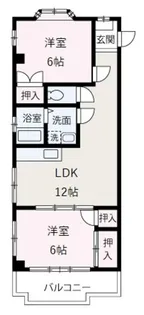 UIハイム志木【205号室】の間取り
