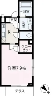グランスウィート【108号室】の間取り