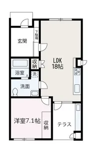 鈴森VILLAGE【107号室】の間取り
