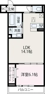 ラ・ミューズ朝霞本町【302号室】の間取り