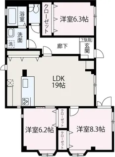 プラネット【101号室】の間取り