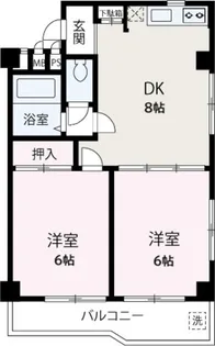 ポストピア深川【401号室】の間取り