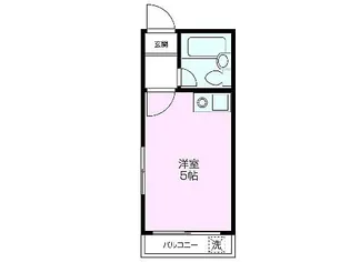 コーポサニーサイド【201号室】の間取り