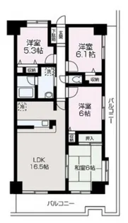 AXIS【1117号室】の間取り