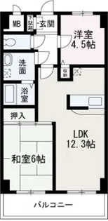 ロータスシャトー【503号室】の間取り