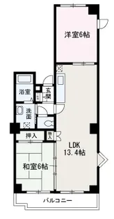 ツィンクルパーシモン【701号室】の間取り